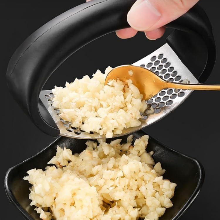Stainless Steel Garlic Juicer, 2026 New Garlic Juicer Rocking Arm Pulverizer, Multifunctional Home Pulverizer, Portable Manual