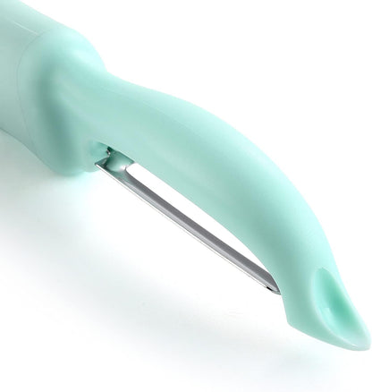 Spring Chef Premium Swivel Vegetable Peeler, Soft Grip Handle and Ultra Sharp Stainless Steel Blades - Perfect Kitchen Peeler For Veggie, Fruit, Potato, Carrot, Apple - Pink Lemonade