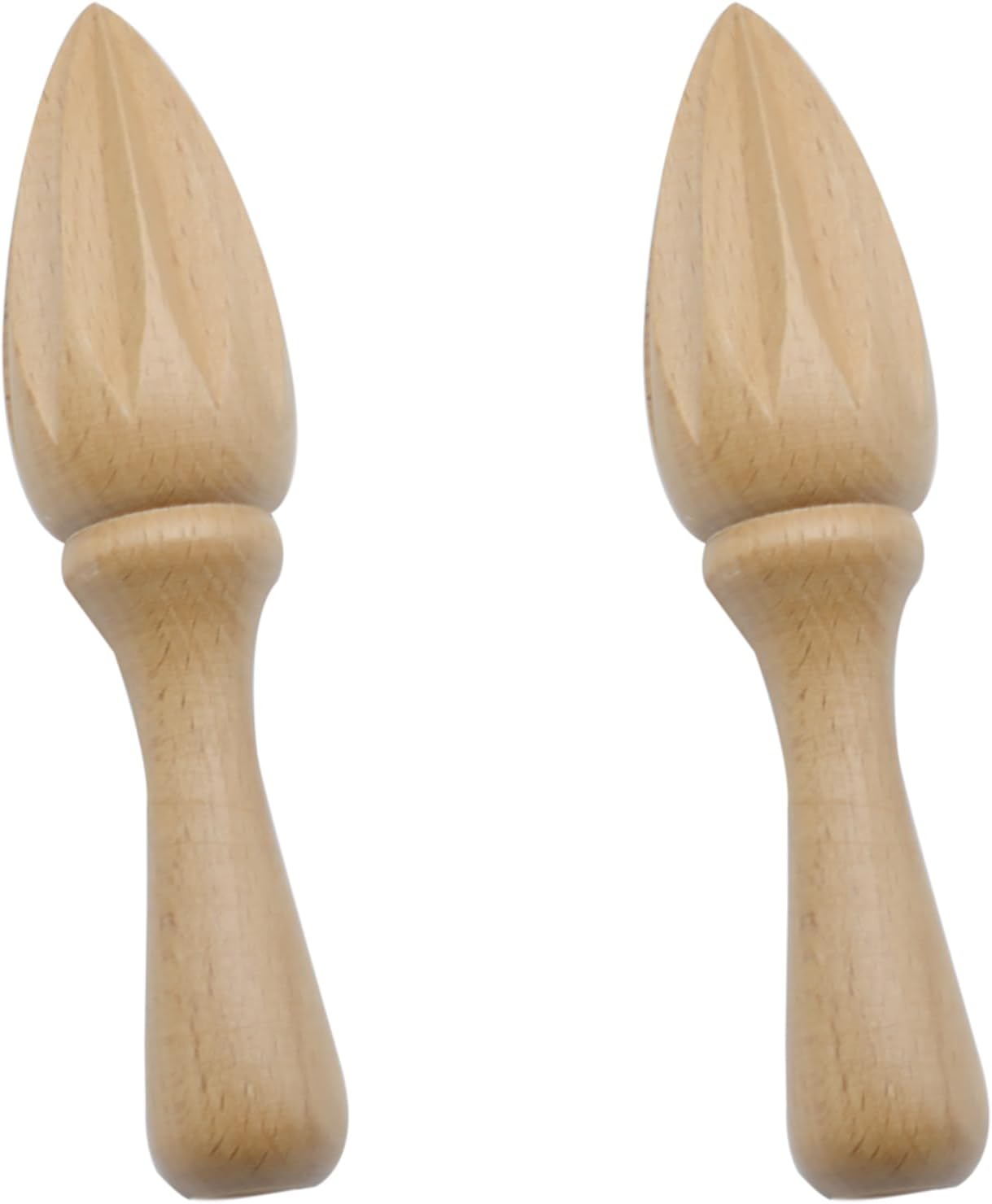2 Pcs Wooden Lemon Squeezer Handheld Citrus Reamer Wooden Citrus Juicer