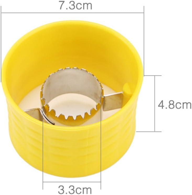 Mayata 2pcs Manual Portable Mini Circular Corn Shaver Threshing Stainless Steel Yellow Corn Stripper Peeler Home Vegetable Tools