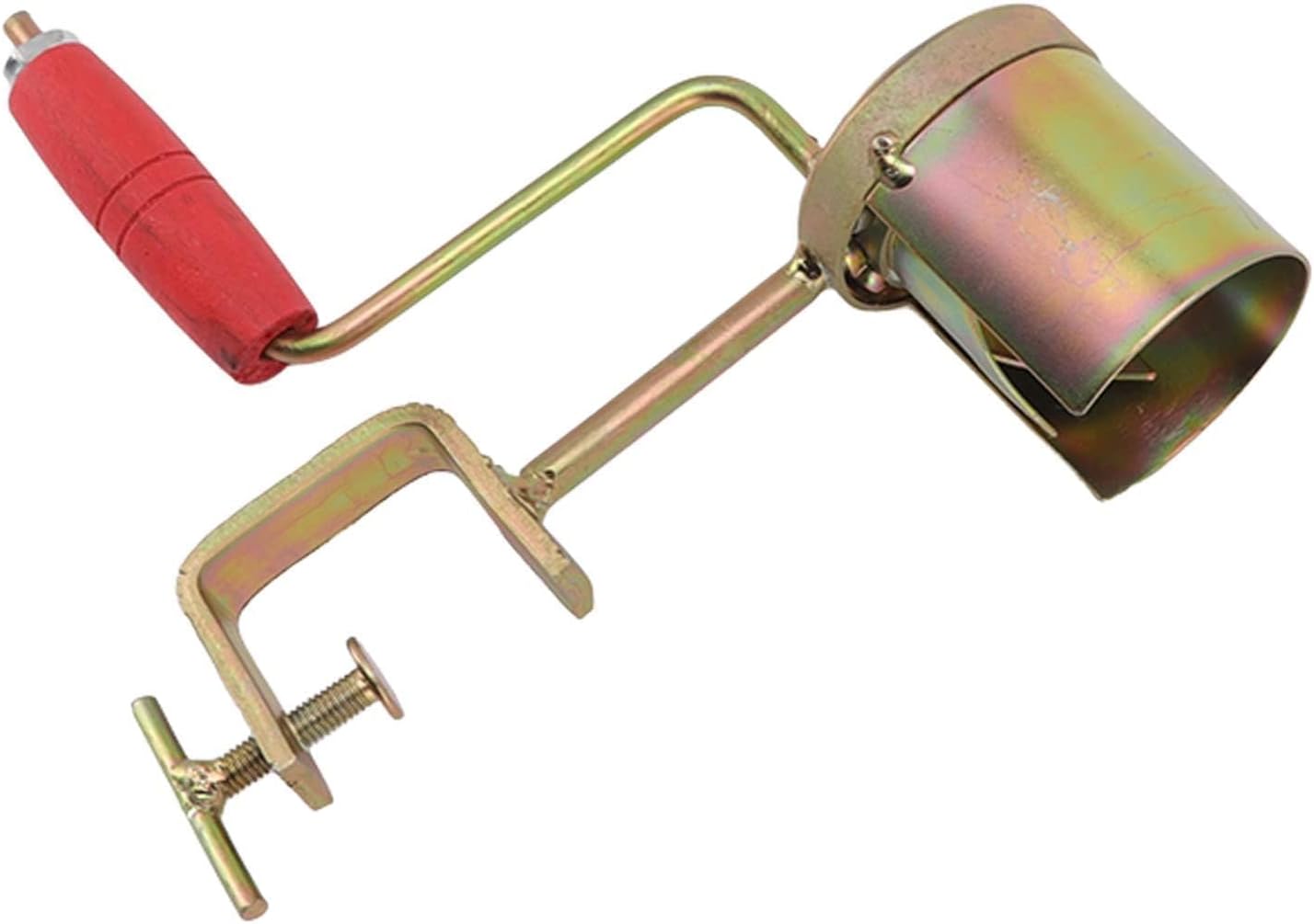 Hand Crank Corn Thresher, Manual Corn Thresher Efficient Peeling Firm Clamping Comfortable Wood Handle Manual Corn Sheller Stripper