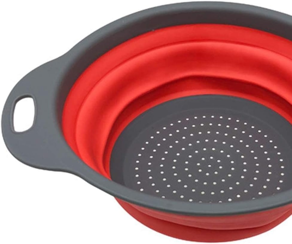 Foldable Wash Colander Fruit Vegetable Washing Basket Kitchen Collapsible Strainer