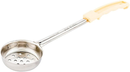 Restaurantware Met Lux 6 Ounce Portion Ladle 1 With Black Handle Portion Serving Spoon - Does Not Corrode Dishwashable Stainless Steel Portion Control Serving Utensil Multipurpose