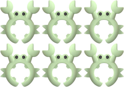 Creative Crab Shaped Spatula Rack, 4/6Pcs Crab Utensil Holder Silicone Anti Scalding Cooking Pot Clip for Kitchen Pot