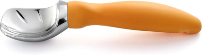 Spring Chef Heavy Duty Ice Cream Scoop with Comfortable Handle - Professional Ice Cream Scooper for Gelato, Sorbet, Cookie Dough, Melon, Frozen Yogurt - Dishwasher Safe Metal Kitchen Tool - Black