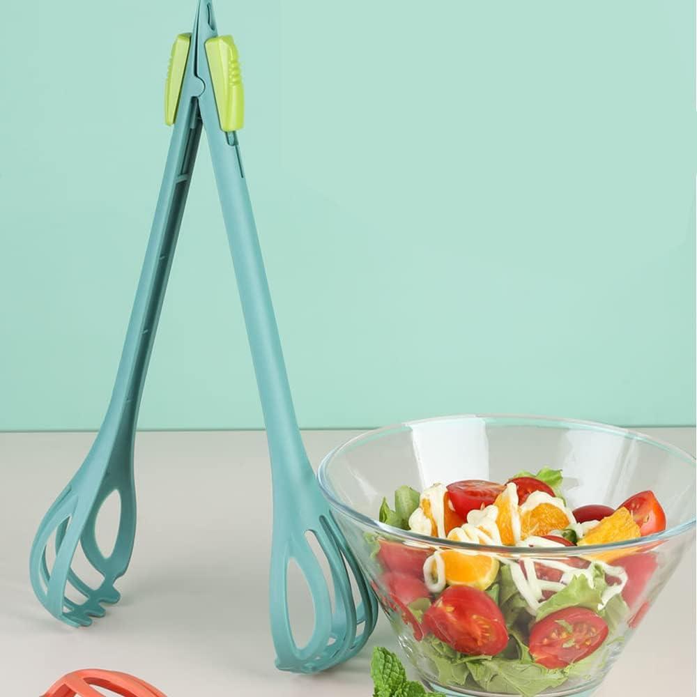 2 in 1 Food Clip & Egg Whisk, Multi-function Egg Beater and Bread Clip, Handheld Egg Mixer Plastic Egg Beater Blender, Multifunctional Kitchen Tool (Black)