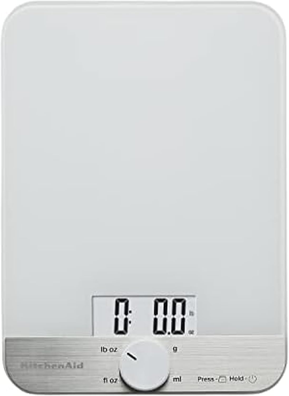 KitchenAid KQ908 Glass Surface 11 Pound Capacity Digital Kitchen and Food Scale, Scale for Food Ounces and Grams, Dry and Liquid Ingredients, Black