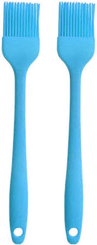 Silicone brush, Oil Brush for BBQ Kitchen Cooking Baking and Grilling (2 PCS,pink) - Colors B