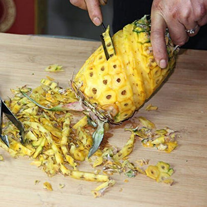 V Shape Pineapple Slicer Stainless Steel Pineapple Eye Peeler Pineapple Seed Remover Knife Fruit Tool by HengKaiSing