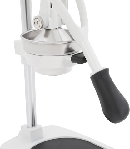 Manual Juicer, Stainless Steel Hand Press Juicer Machine Heavy Duty Countertop Squeezer for Oranges, Lemons, Pomegranates, Includes Filter Bags & Measuring Cup, Easy to Clean
