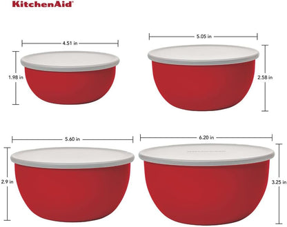 KitchenAid Prep Bowls with Lids, Set of 4