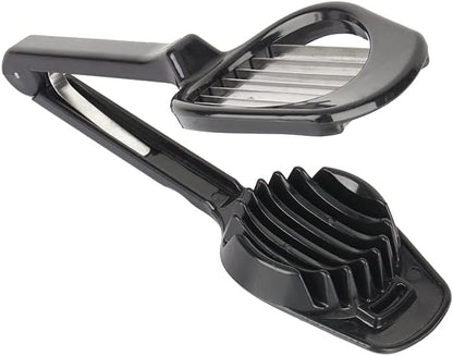Egg Slicer Cutter，Long Handle Egg Slicer Mushroom Tomato Fruit Cutter Stainless Steel Blades Home Kitchen Bar Tool
