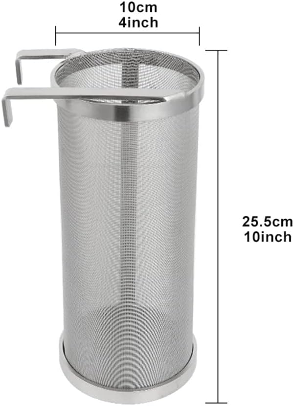 300 Micron 6"x14" Spider Strainer Mesh Hops for Home Beer Brewing Filter Kettle