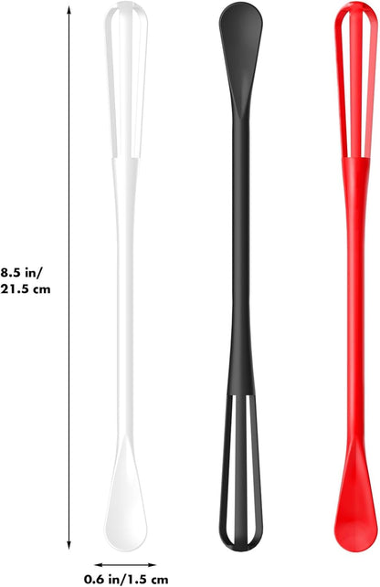 OYV Scandinavian Modern Colors Mini Whisk Set, 8.5 in Mini Whisks for Cooking, 3 Pieces Small Wisk For Whisking, Beating, Blending Ingredients, Mixing Sauces, BPA Free Tiny Whisk