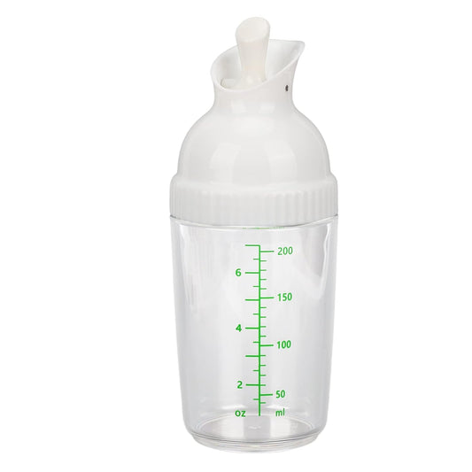Yosoo Health Gear Salad Dressing Shaker 200ml, Leakproof Sauce Dispenser Bottle With One-Handed Lever Lid For Kitchen Oil Vinegar And Marinade Storage