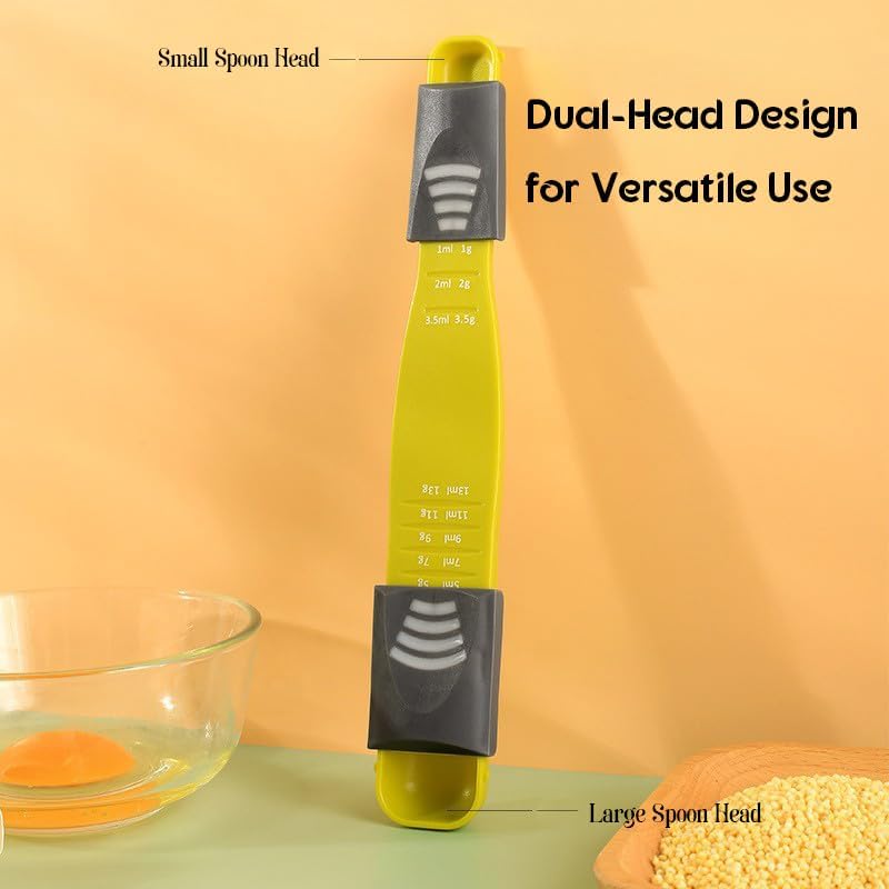 Adjustable Measuring Spoon ? 1g-13g & 1ml-13ml Precision Measuring Tool for Baking, Cooking, Meal Prep & Baby Formula ? BPA-Free Kitchen Gadget
