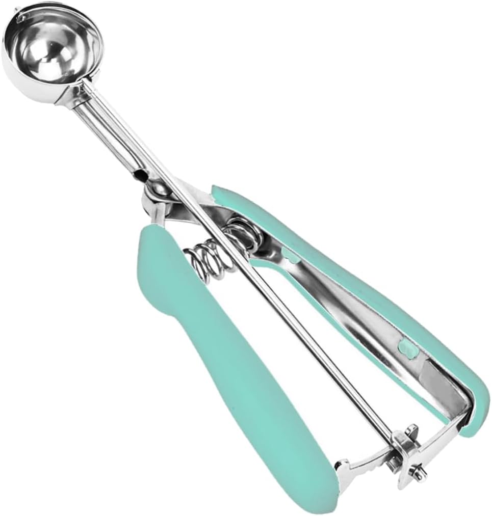 Ice Cream Scoop, 18/8 Stainless Steel Cookie Scoop, Cookie Scoops for Baking, 2 Tbsp/ 30 ml/ 1 oz Cookie Dough Scoop, Ice Cream Scooper with Trigger Release, Cookie Scooper for Baking