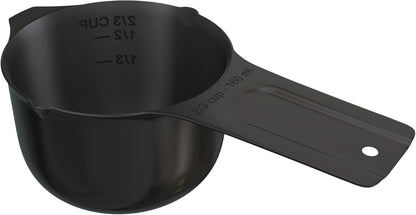 Color Up 2 Cup Measuring Cup, 480ml Stainless Steel Metal, Easy-Pour Spouts, Engraved Markings, Flat Base, Dishwasher Safe, for Dry and Liquid Ingredients