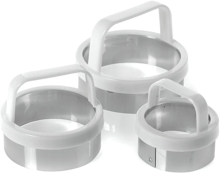 Norpro Biscuit/Cookie Cutters, Set of 3, As Shown