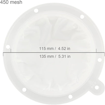 8.4in 80 Mesh Big Nylon Mesh Filter Ultra-Fine Sieve Sediments Strainer PP Frame for Straining Juice,Honey,Tea