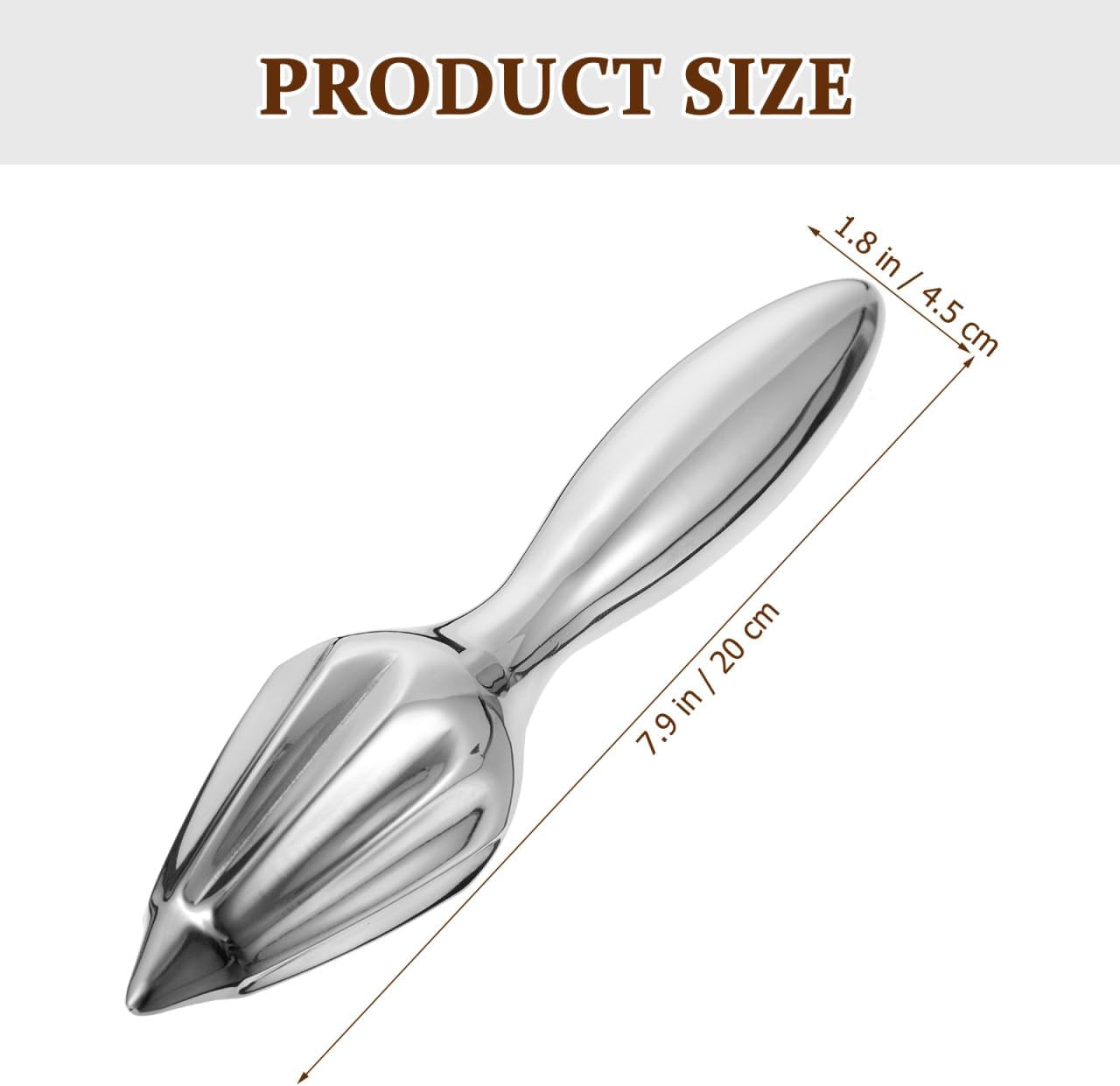 Stainless Steel Citrus Reamer Handheld Lemon Squeezer Reamer - Manual Lemon Juicer Easy to Hold Kitchen Juicing Tool Manual Orange Lime Lemon Juice Extractor for Home Bar Cafe Use