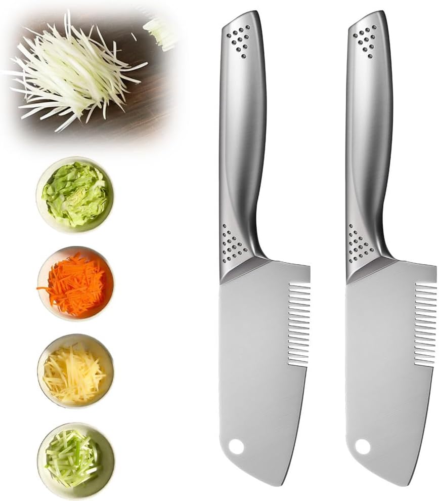 Stainless Steel Peeler, Handheld Multi-Purpose Julienne Vegetable Slicer Tool for Carrot, Cucumber with Comfort Handle & Hanging Hole (1PC)