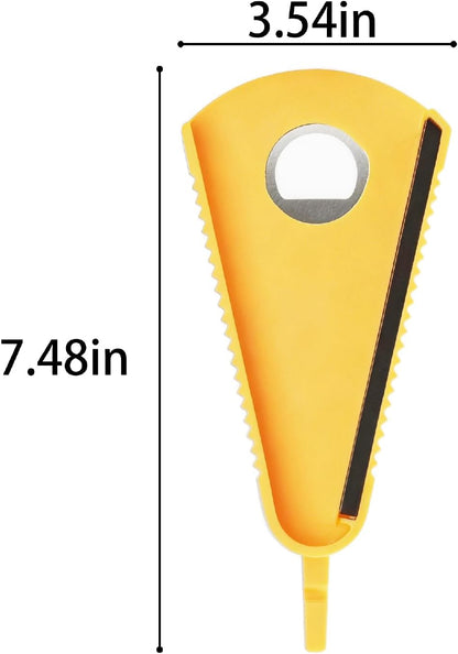 2Pcs Adjustable Jar Opener, Stainless Steel Labor-Saving Can Opener for Weak Hands Seniors, Universal Bottle Lid Gripper Tool for All Size Jars & Bottles