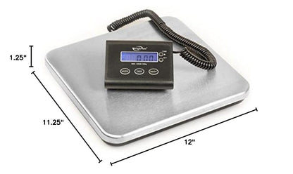 Weighmax W-2809 90 LB X 0.1 OZ Durable Stainless Steel Digital Postal Scale, Shipping Scale With AC adapter, 1 Pack
