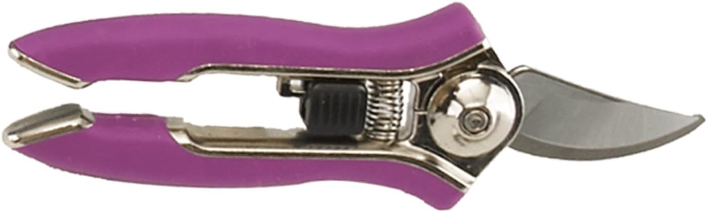 Dramm ColorPoint Stainless Steel Compact Garden Pruning Shears, Hand Pruner, Garden Clippers, with Heavy Duty Blade and Easy grip Handle, Yellow