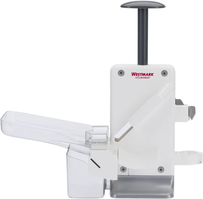Westmark Cherry & Plum Pitter “Steinex-Combi” – 2-in-1 Fruit Pit Remover, Stainless Steel Blade, Heavy-Duty Aluminum, Fast Clean Pitting for Cherry Jam, Pie & Syrup