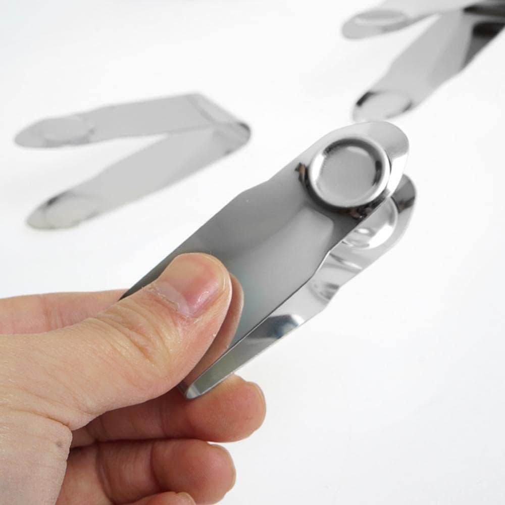 2PCS Silver Stainless Steel Strawberry Huller Fruit Stem Remover Home Kitchen Tools for Cherry Tomato, Silver, 3.35 x 1.46 x 1.3 inches, Fruit and Vegetable Corers