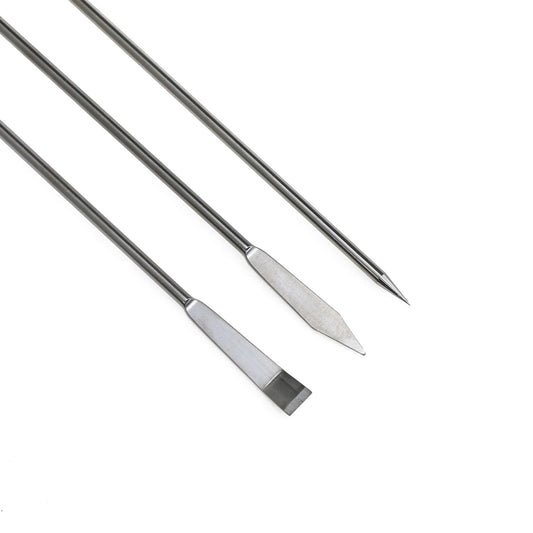 1 Set Stainless Steel Micro Lab Sampling Scoop Spatulas Combination Reagent Spoon Laboratory Supplies (Pack of 5)