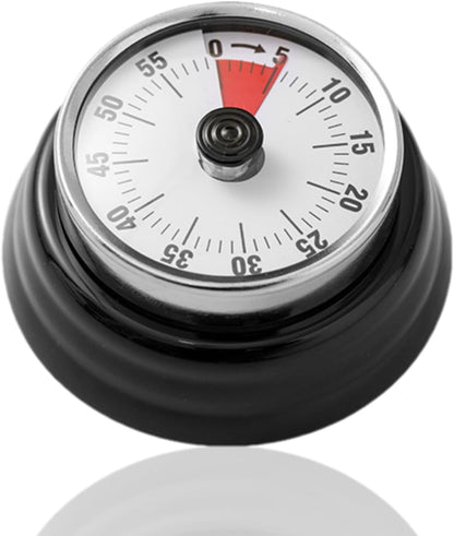 Kitchen Timer, Magnetic Visual Countdown Timer with Loud 72dB Alarm Mechanical Analog Dial for Cooking Baking Home Gym Office