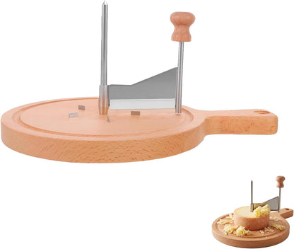 Angoily Cheese Curler, Rotary Cheese Cutter with Wooden Handle, Cutters Slicer for for Block Butter Chocolate, To Create Beautiful Rose-Shaped Cut, Kitchen Restaurants Dessert Shop