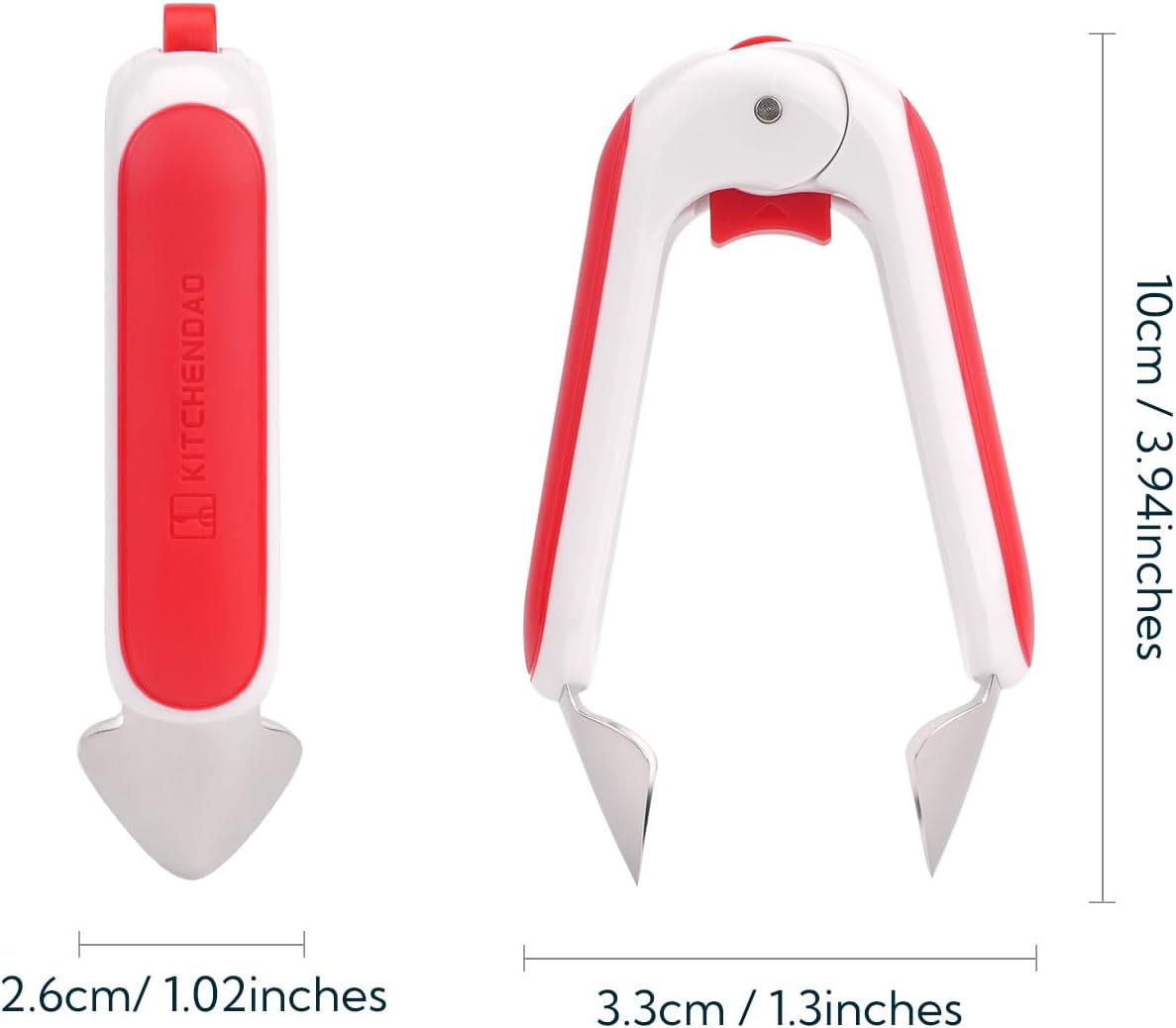 KITCHENDAO Strawberry Huller and Cherry Pitter Tool