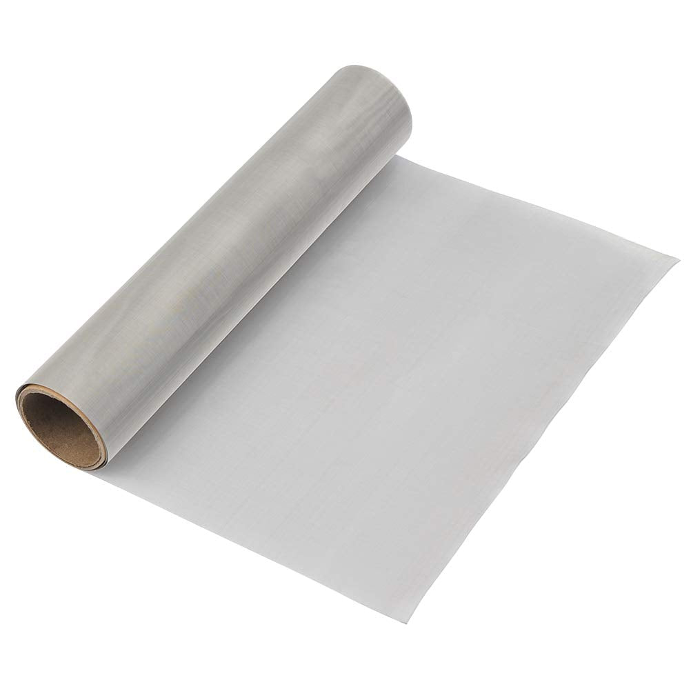 TIMESETL 304 Stainless Steel Woven Wire 80 Mesh - 12"X 40" Filter Screen Sheet Filtration Cloth