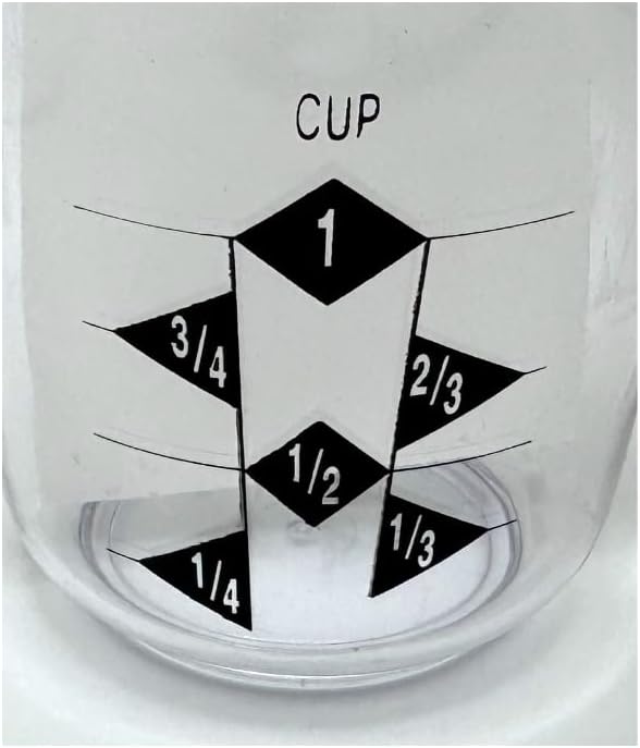 Rocky Mountain Goods 1 Cup Plastic Measuring Cup with Handle - Durable - Easy to Read - US and Metric - Dishwasher Safe - Great for Liquid, Rice, Coffee, Dog Food, Soap, Oil, and More