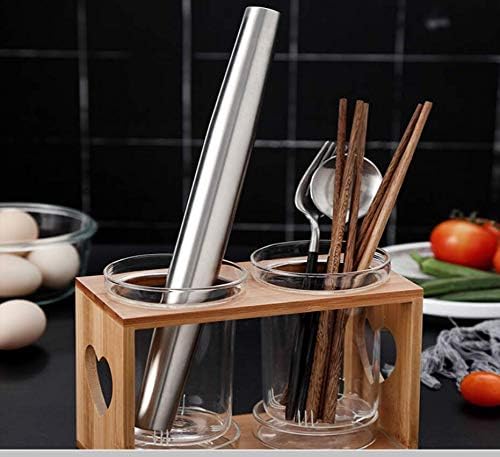 Smooth Stainless Steel Rolling Pin for Baking Fondant, Pizza, Pie, Pastry, Pasta, Dough, Cookies (12.8in)