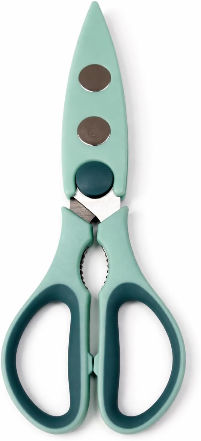 Mr. Pen- All Purpose Kitchen Shears with Protective Sheath, 8 Inch, Dishwasher Safe, Stainless Steel Food Scissors with Micro-Serrated Blades, Soft Grip Comfort Handle, Durable Utility Kitchen Shears
