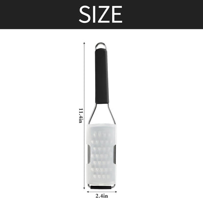 Cambom Lemon & Citrus Zester, Cheese Graters with Stainless Steel Sharp Blade for Parmesan Cheese, Ginger, Garlic, Nutmeg, Chocolate, Vegetables, Fruits, Dishwasher Safe Shredder Fine Blade