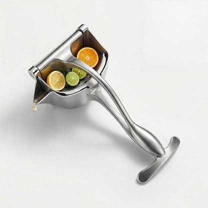 Hand Juicer Squeezer - Juicer Hand Press, Heavy Duty Aluminum Alloy Manual Juicer For Citrus, Orange, Lemon and Other Fruits, Effortless & Easy to Clean Kitchen Tool (Silver, 9-Inch)