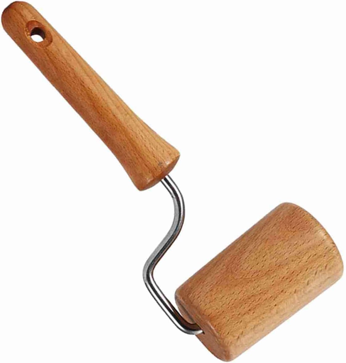 Small Rolling Pin, Pizza Dough Roller, Non Stick Wood Pastry Roller, Kitchen Wooden Rolling Pins for Baking Cooking Cookie Bread Tortilla Dumpling Fondant Clay (Style 2)