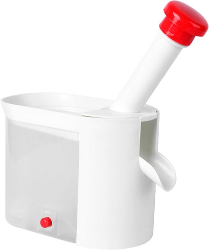Hemoton Cherry Pitter Tool with Easy Squeeze Grip and Removable Container Multifunctional Fruit and Vegetable Core Remover for Kitchen Use 10.62X6.29X3.93 Inch