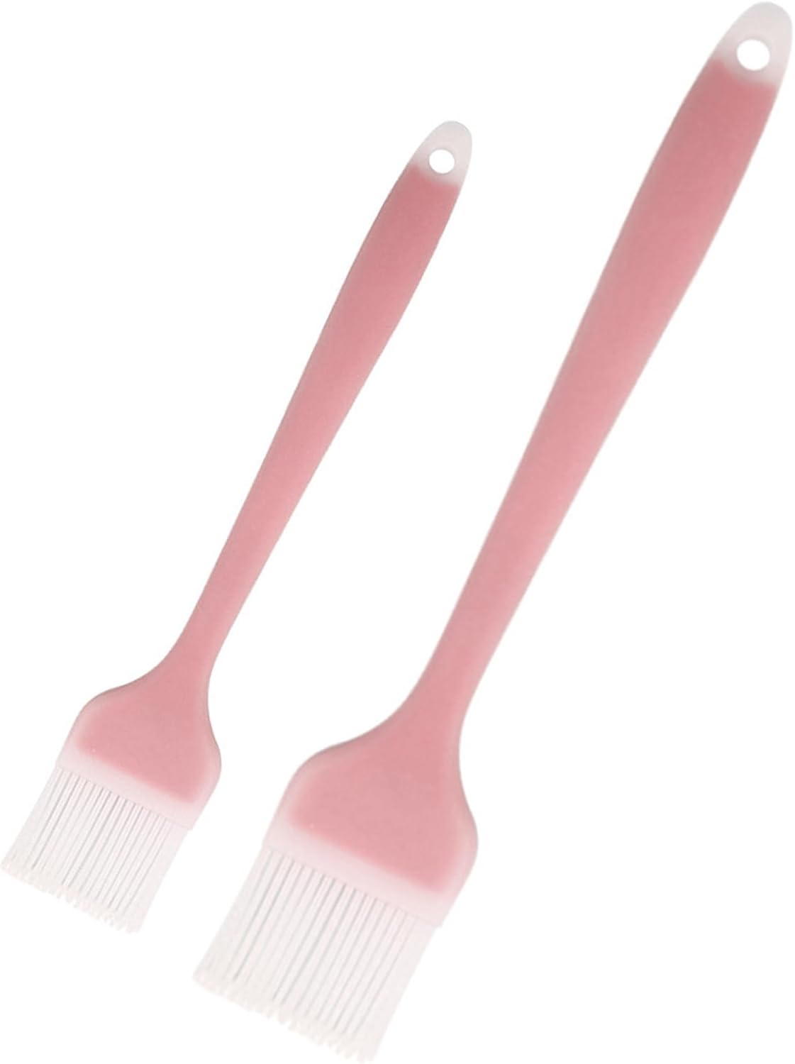 Pastry Brush Silicone Basting Brush for Cooking,2PCS 10+8 in Heat Resistant Food Brushes for Baking, Grilling, Cooking and Spreading Oil, Butter, BBQ Sauce, or Marinade (Blue)