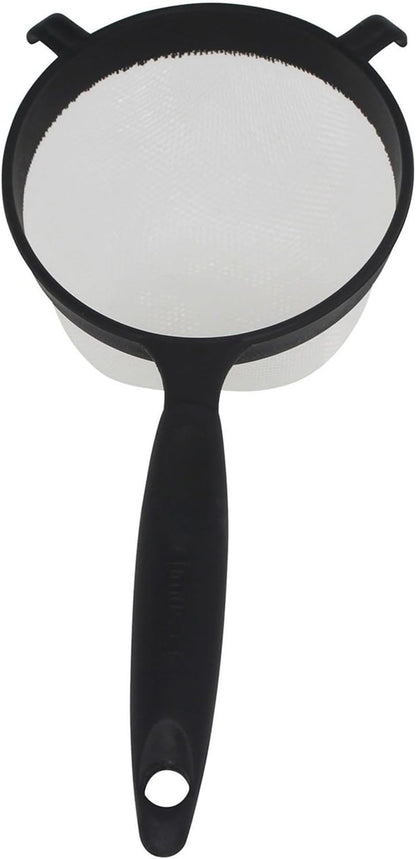 IMUSA IMU-71133W Plastic Strainer, Black, 6-Inch,1 Count (Pack of 1)