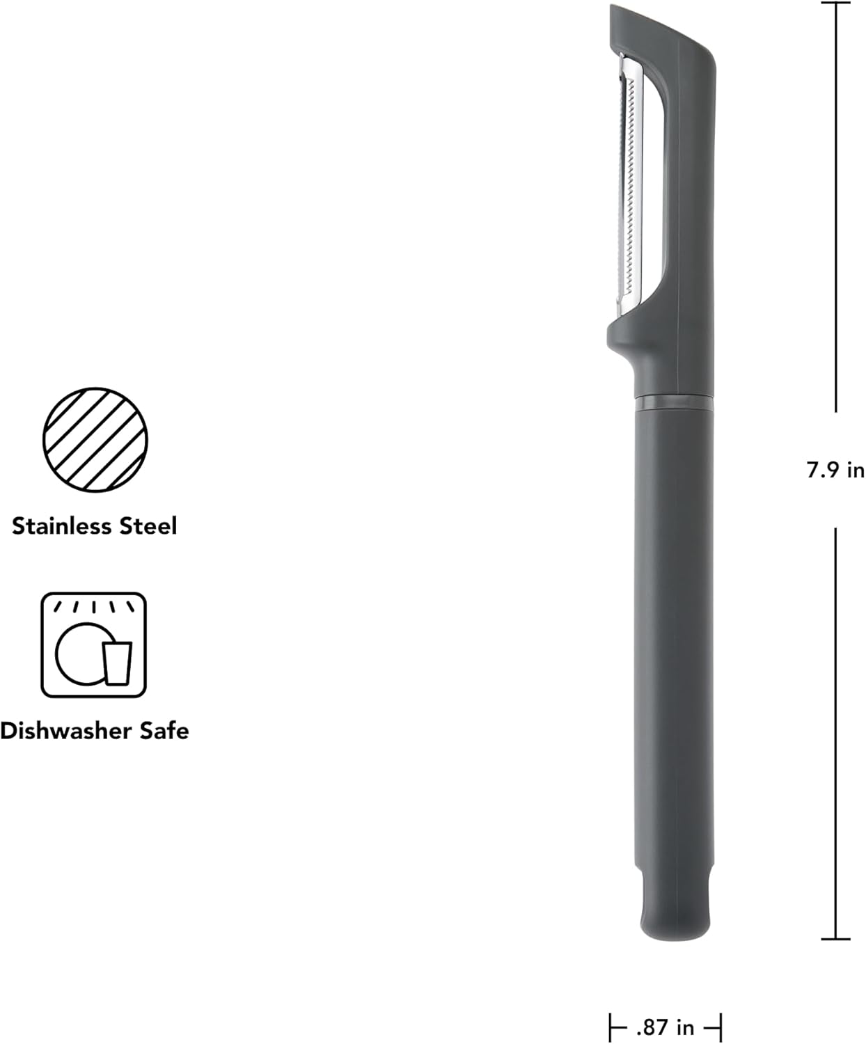 KitchenAid Classic Euro Peeler, 8.6 inches, Black