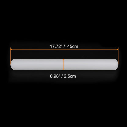 HARFINGTON 13 Inch x 0.98 Inch PP Plastic Non-Stick Fondant Rolling Pin - Dough Roller for Cookie, Pastry, Pizza, Clay - Kitchen Decorating Tools