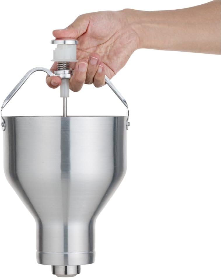 Restaurantware Met Lux 88 Ounce Waffle Batter Dispenser 1 Durable Pancake Dropper - Easy To Use With Portion Control Dial Settings Aluminum Cupcake Batter Dispenser Make Crepes or Biscuits
