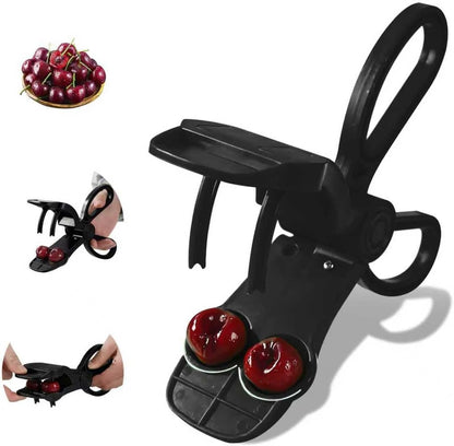 Cherry Pitter, Cherries Corer with Hand-held Push Design Olive and Cherry Pitters Corer Tool Quick Portable Pitting Tool for Making Jam (Black)