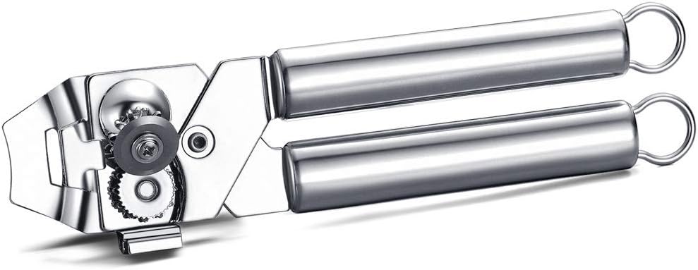 Berglander Can Opener, Stainless Steel Rainbow Handle, Titainium Colorful Plating Handle Hand Held, Smooth Edge Manual Can Opener, Heavy Duty (Rainbow)